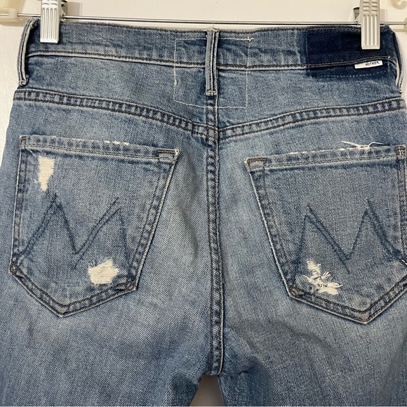 MOTHER Superior Insider Crop Step Fray Jeans Hijacking The Runway Size 26 - Picture 5 of 12